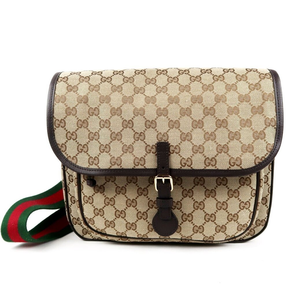 GUCCI Gucci Sherry Messenger Bag Shoulder GG Canvas